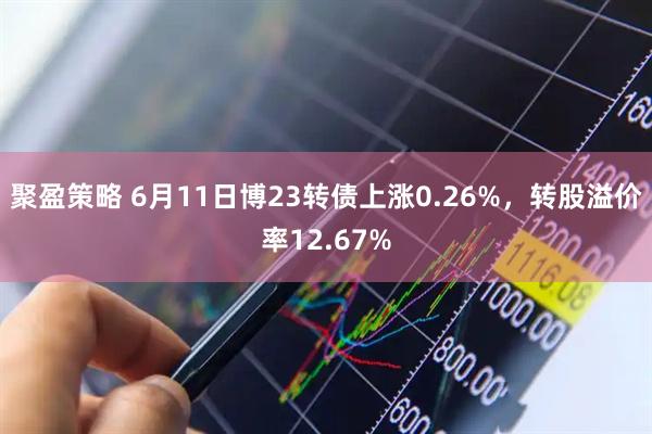 聚盈策略 6月11日博23转债上涨0.26%，转股溢价率12.67%